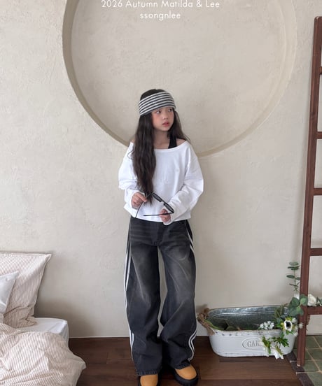 70[予約]matilda&lee track denim pants