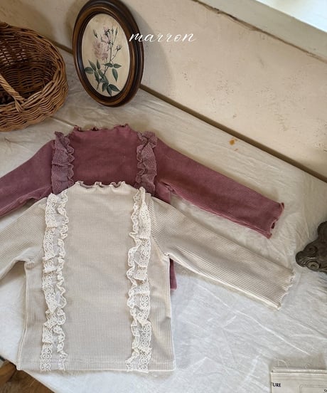14[予約]marron hug neck polar tee(XS-L)