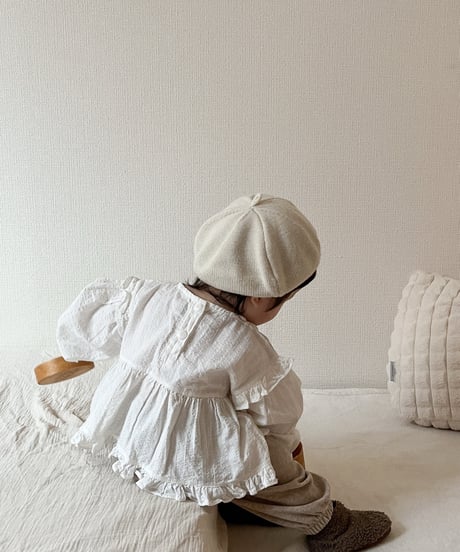 8[予約]mimi market shoulder frill blouse