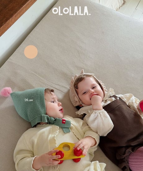 26[予約]ololala amber knit cardigan suit set