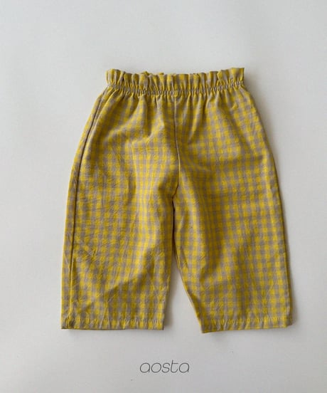54[予約]Aosta caramel check pants