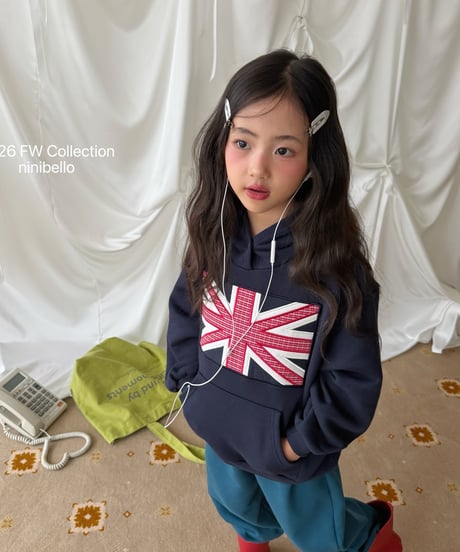 21[予約]ninibello london patch hoodie
