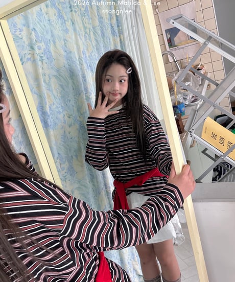 25[予約]matilda&lee modern nut stripe tee