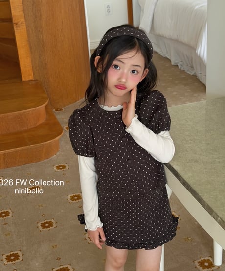 13[予約]ninibello dear dot skirt