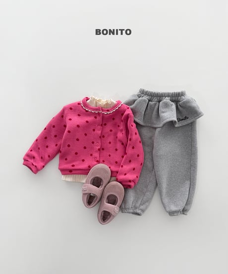 46[予約]bonito frill embroidered jogger