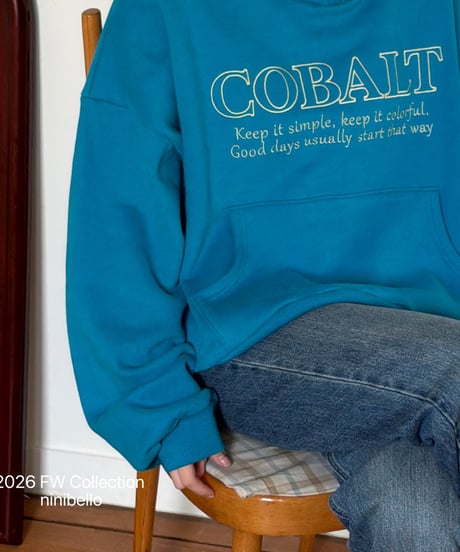 24[予約]ninibello cobalt hoodie(adult)