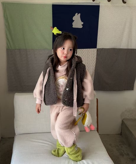 34[予約]aiai mongle bunny fleece vest