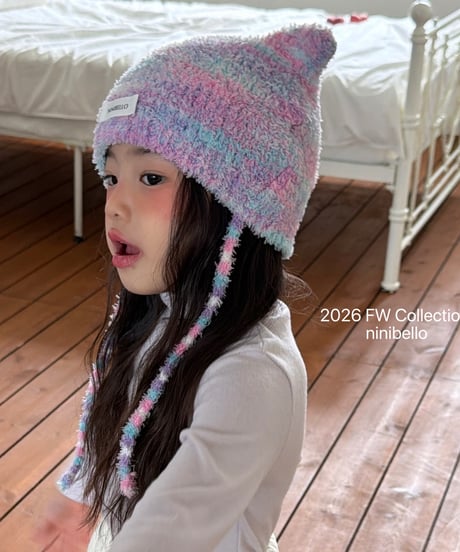 58[予約]ninibello mokomoko beanie