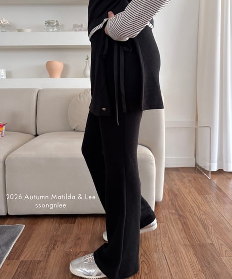 51[予約]matilda&lee layered skirt pants