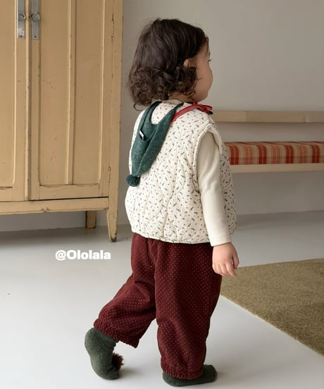 12[予約]ololala dot coco balloon pants
