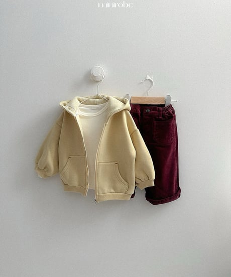19[予約]minirobe barrel hood zip-up