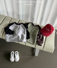 17[予約]matilda&lee color matching raglan tee