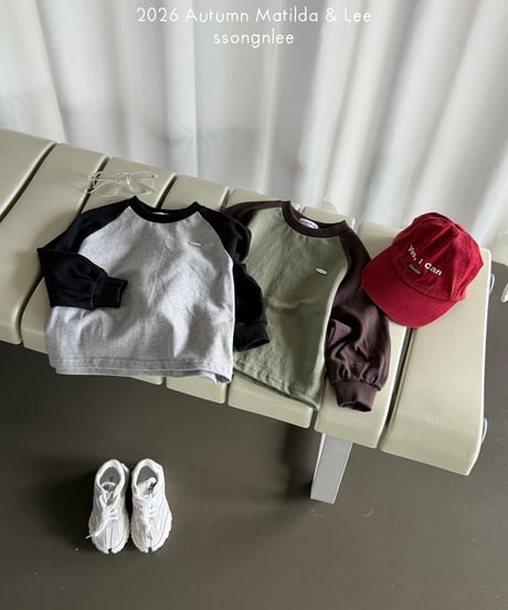 17[予約]matilda&lee color matching raglan tee