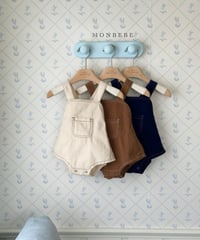 22[予約]monbebe royal corduroy baby suit