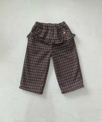 76[予約]aiai choco frill wide pants