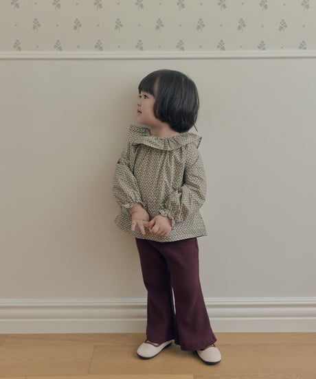 6[予約]送料無料 the beige flower bluse