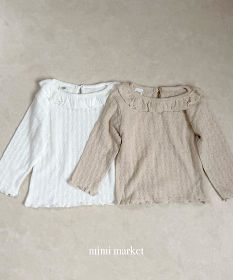 33[予約]mimi market hermon collar tee
