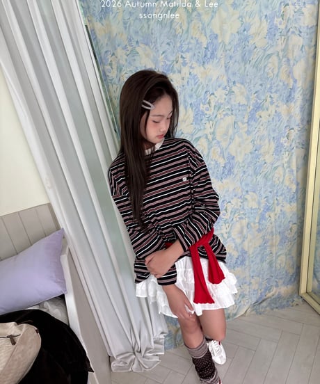 25[予約]matilda&lee modern nut stripe tee