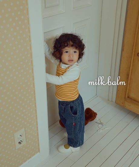 10[予約]milkbalm round denim pants