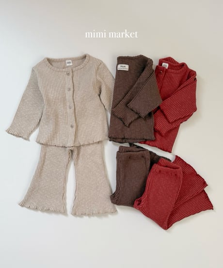 27[予約]mimi market rib cardigan