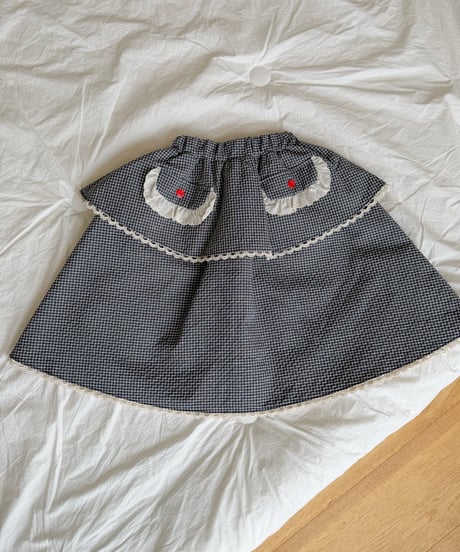 32[予約]ninibello momo apron skirt