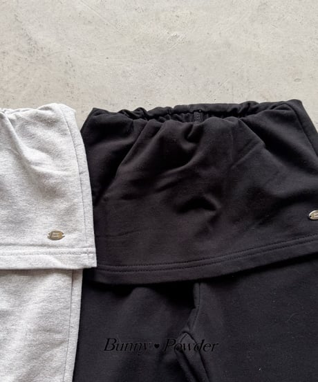 51[予約]bunny powder tenny mini wrap skirt pants