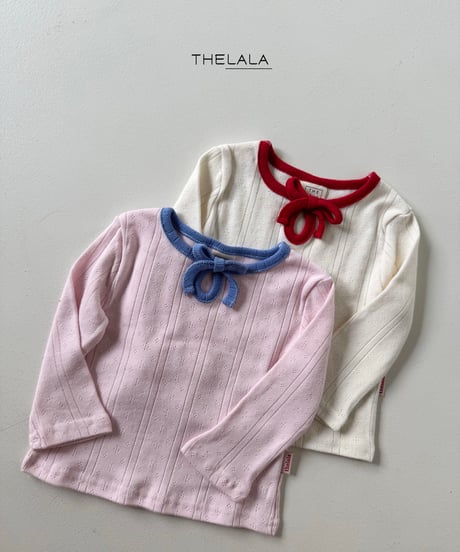 21[予約]thelala petit ribbon t-shirt