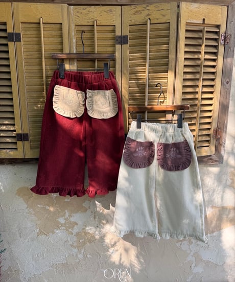 15[予約]OREN naomi frill corduroy pants