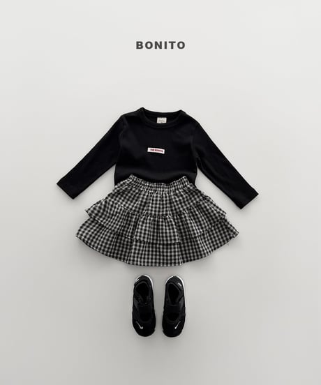 62[予約]bonito check cancan skirt