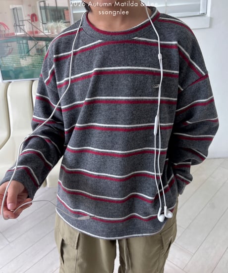 31[予約]matilda&lee happy border knit