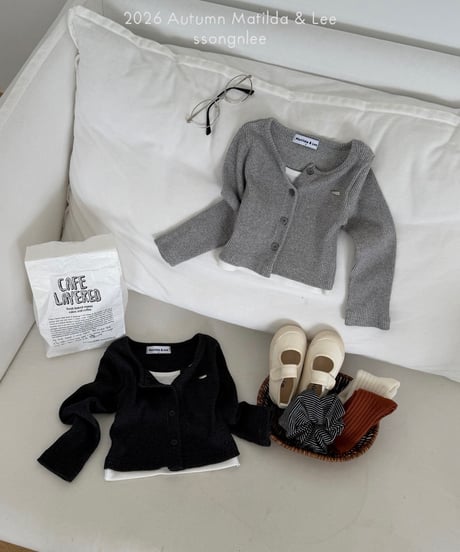 9[予約]matilda&lee apple rib cardigan