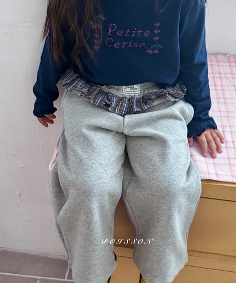 31[予約]poisson check frill pants