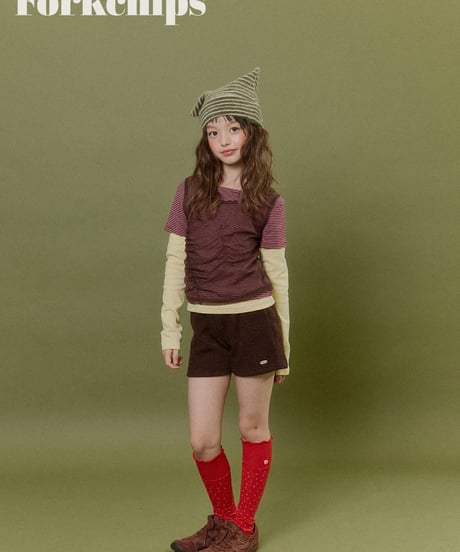 24[予約]FORKCHIPS woolly knit short pants