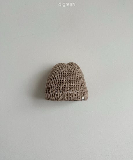 46[予約]digreen eyelet beanie
