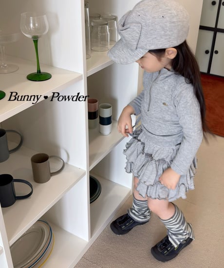 54[予約]bunny powder waffle tiered bloomers