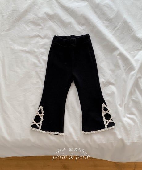 38[予約]petit&petit lael lace trumpet pants