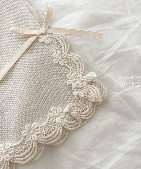 39[予約]petit&petit sally lace flare pants
