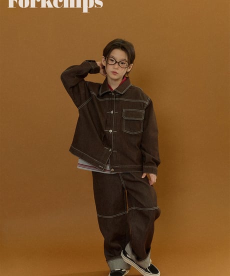 2[予約]FORKCHIPS union denim jacket