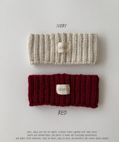 9[予約]Aosta knit cookie headband