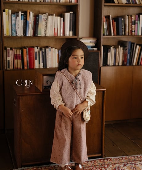 3[予約]OREN lavender bear vest