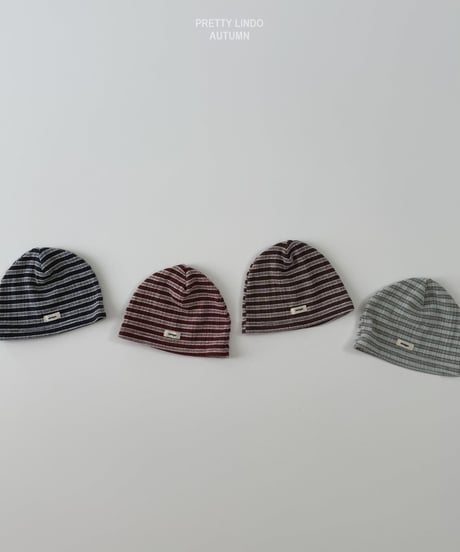 74[予約]LINDO border beanie