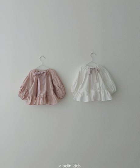 12[予約]aladin puff shirring blouse