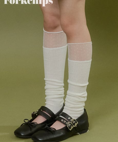 30[予約]FORKCHIPS dot mesh socks