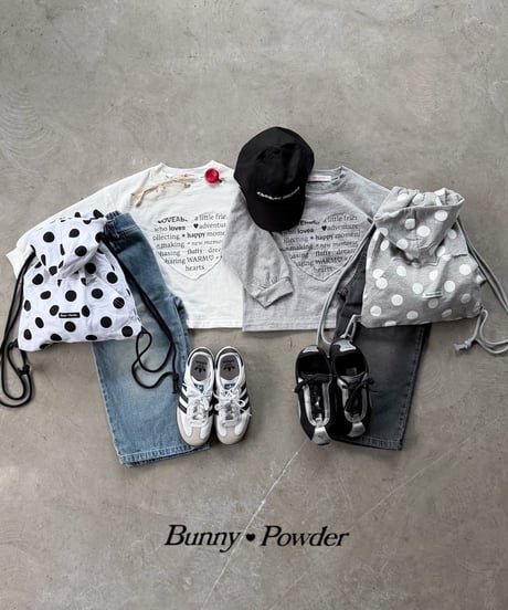 33[予約]bunny powder warm heart tee