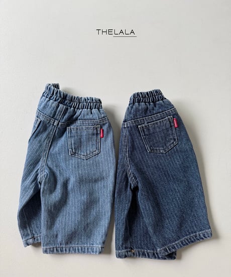 33[予約]thelala rail denim pants