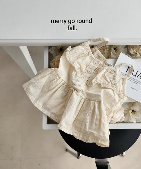 8[予約]merry go round nut frill sleeveless