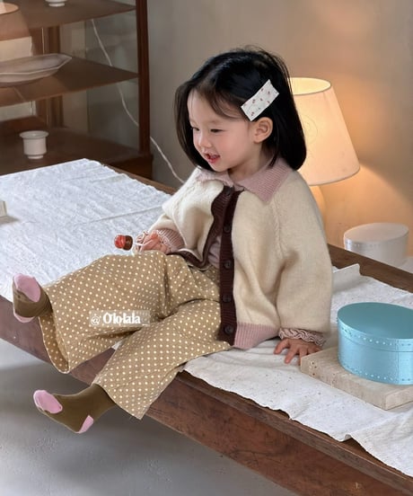 5[予約]ololala bonbon rabbit knit cardigan