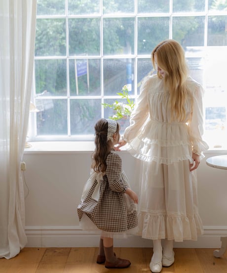 38[予約]OREN organza frill apron