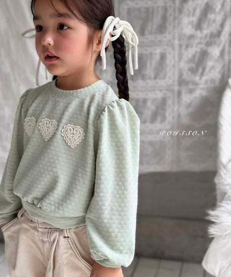 9[予約]poisson heart applique mtm