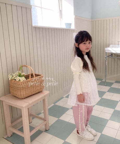 43[予約]petit&petit double lace jogger pants